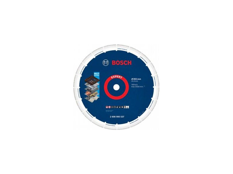 Diamantna plošča za kovino Bosch, Expert Multi Material, 355mm, 25,40mm, 2608900537