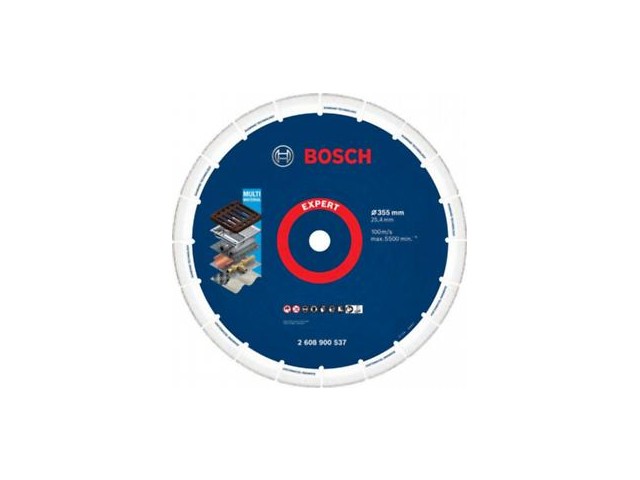 Diamantna plošča za kovino Bosch, Expert Multi Material, 355mm, 25,40mm, 2608900537