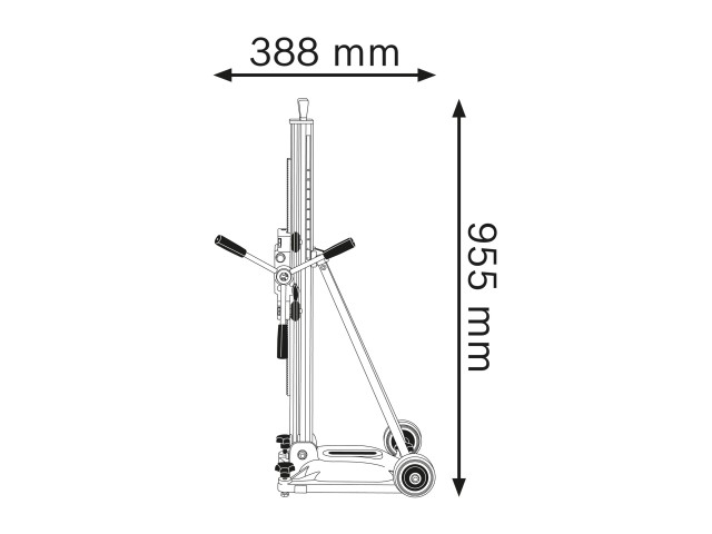 Pritrdilno vrtalno stojalo Bosch GCR 350