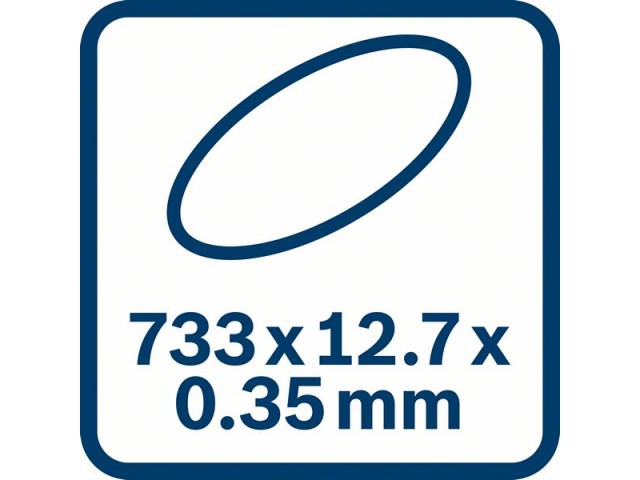 Akumulatorska tračna žaga Bosch GCB 18V-63, 18V, 733,0x12,7x0,43mm, 3kg, 06012A0400