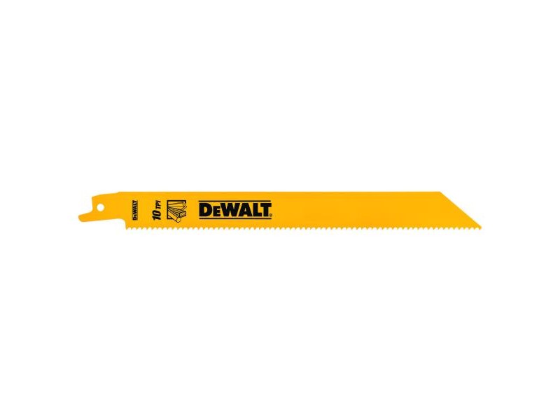 Žagin list-lisičji rep DeWalt, Dimenzije: 203x2,5mm, MEŠANI MATERIALI DT90383