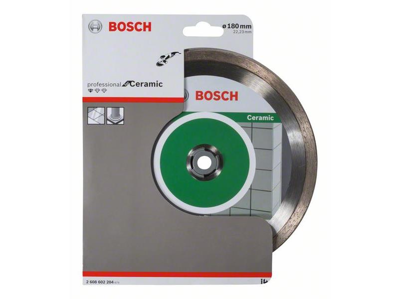 Diamantna rezalna plošča Bosch Standard for Ceramic, Dimenzije: 180x22,23x1,6x7mm, 2608602204