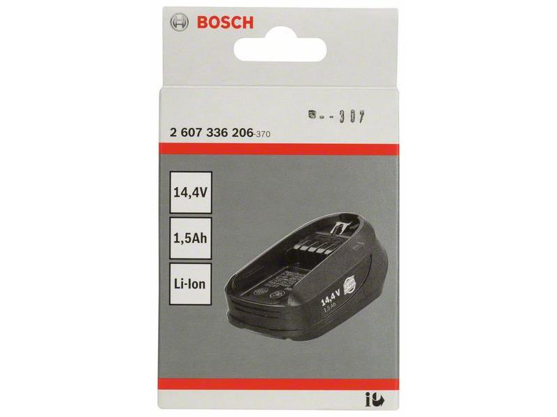 Akumulatorska baterija Bosch 14,4 V, 1,5 Ah, litij-ionska, 2607336206