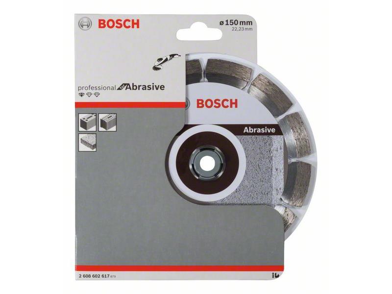 Diamantna rezalna plošča Bosch Standard for Abrasive, Dimenzije: 150x22,23x2x10mm, 2608602617