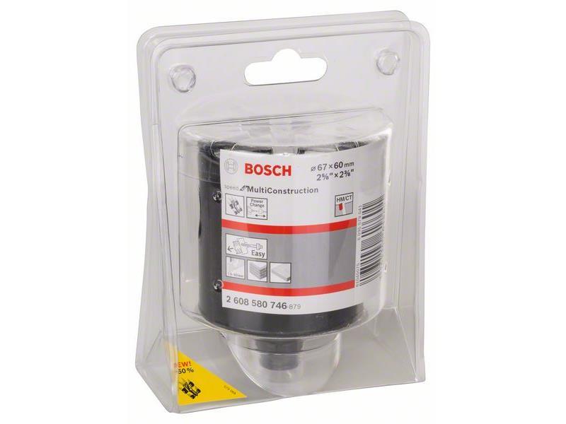 Žaga za izrezovanje lukenj Bosch Speed for Multi Construction, Dimenzije: 67 mm, 2 5/8