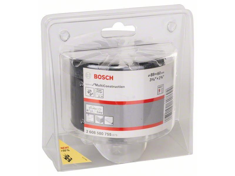 Žaga za izrezovanje lukenj Bosch Speed for Multi Construction, Dimenzije: 89 mm, 3 1/2