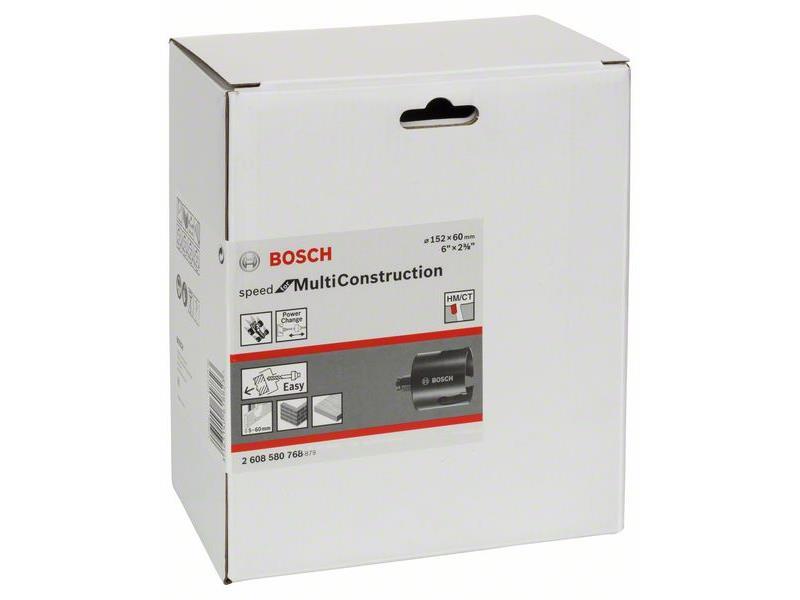 Žaga za izrezovanje lukenj Bosch Speed for Multi Construction, Dimenzije: 152 mm, 6