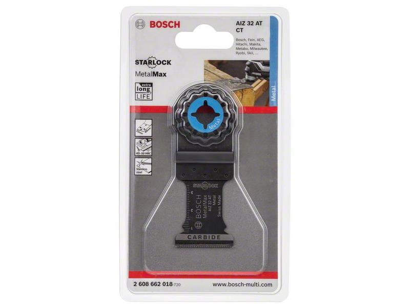 MetalMax,potopni žagin list Bosch z zobmi HM,AIZ 32AT, Dimenzije: 40x32mm, 2608662018