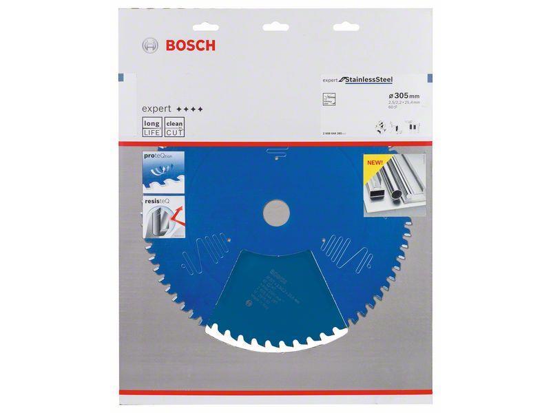 Žagin list Bosch Expert for Stainless Steel, Dimenzije: 305x25,4x2,5mm, Zob: 60, 2608644285