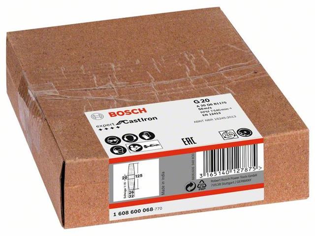 Brusilni kolut za preme brusilnike  Bosch, 125 mm, Za: GGS 6 S Professional, 1608600068