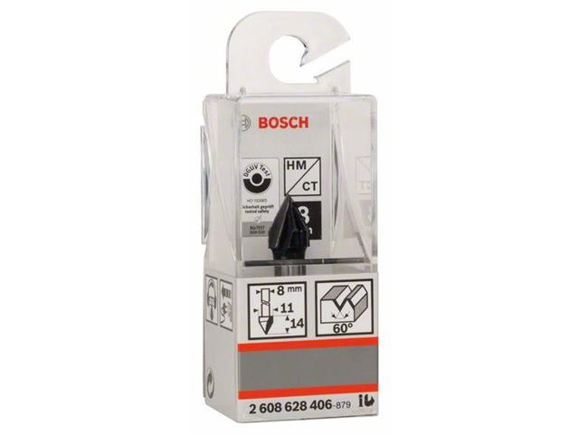 Rezkar Bosch za V-utore, Dimenzije: 8x11x60, G 45 mm, 60°, 2608628406