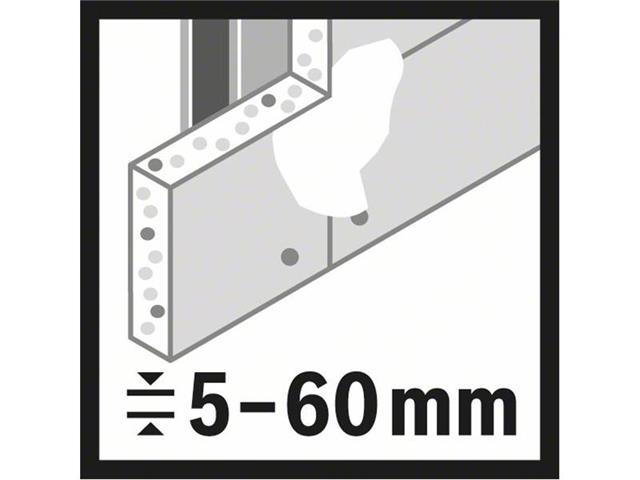 Žaga za izrezovanje lukenj Bosch Speed for Multi Construction, Dimenzije: 79 mm, 3 1/8