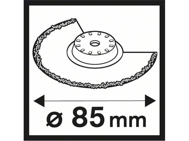 Carbide Segmentni žagin list Bosch SACZ 85 RT, 85mm, 2608662043