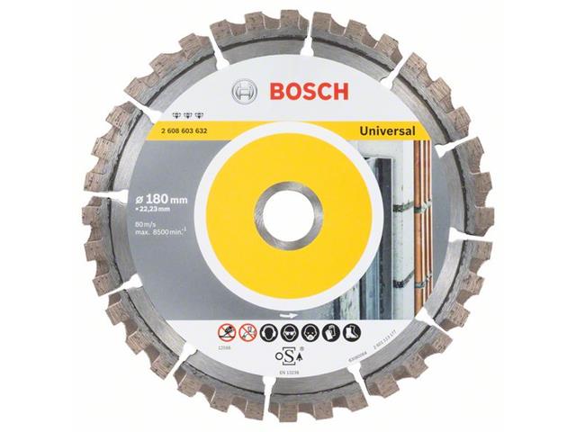 Diamantna rezalna plošča Bosch Best for Universal, Dimenzije: 180x22,23x2,4x12mm, 2608603632