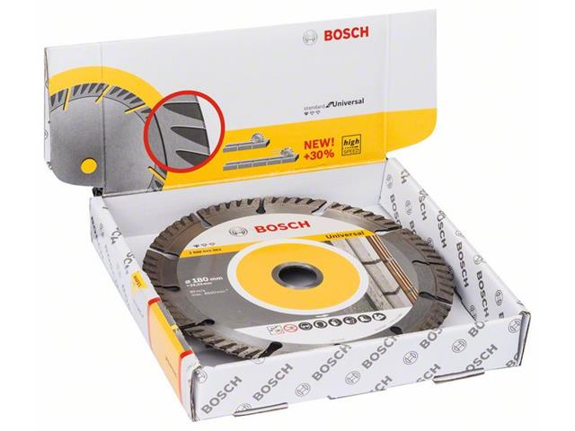 Diamantna rezalna plošča Bosch Standard for Universal, Pakiranje: 10kos, Dimenzije: 180x22,23x2,4x10mm, 2608615064