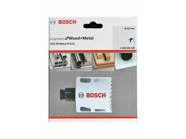 HSS BiM kronska žaga za izrezovanje lukenj Bosch za les in kovino, Dimenzije: 127x44mm, 2608594245