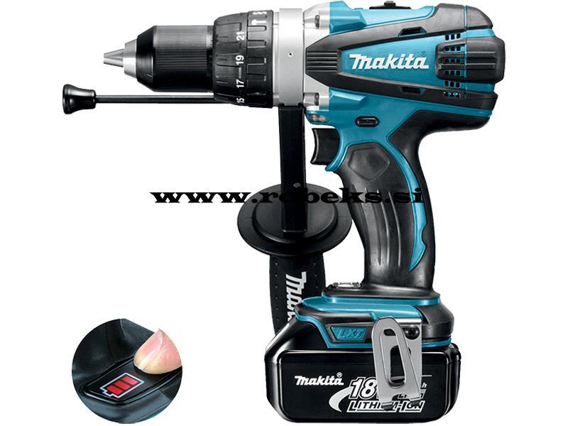 Akumulatorski udarni vrtalnik-vijačnik Makita DHP458RFJ