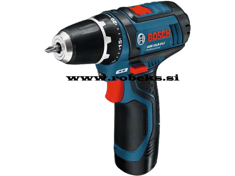 Akumulatorski vrtalni vijačnik Bosch GSR 12V-15, 12V, 10mm, 1 kg, 0601868109