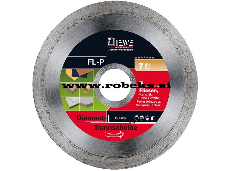 Diamantna rezalna plošča Diewe FL-P 11433, 125mm