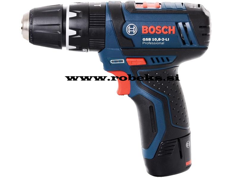 Akumulatorski udarni vrtalni vijačnik Bosch GSB12V-15, 12V, 7mm, 1kg, 06019B6906