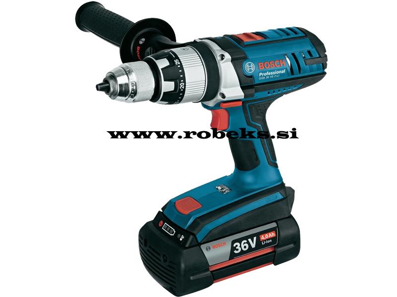 Bosch GSB 36 VE-2-Li akumulatorski vrtalni vijačnik (2x4.0 Ah) v L-Boxx