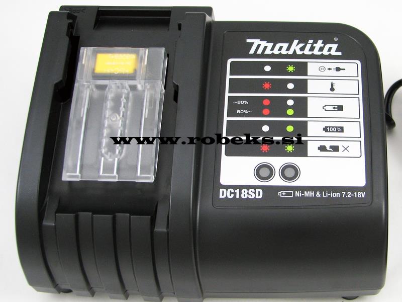 Polnilnik Makita, DC18SD, 7,2 - 18V, 194533-6