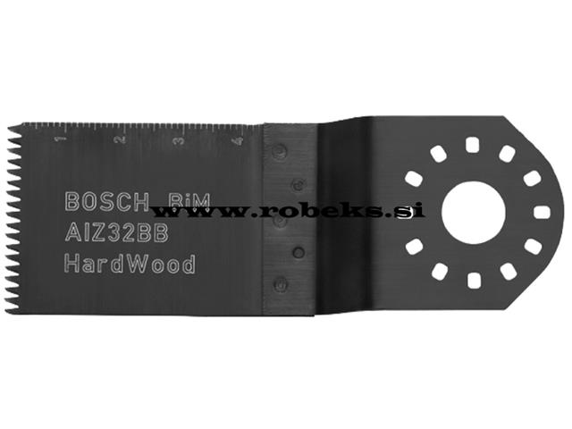 BIM Potopni žagin list Bosch AIZ 32 BSPB, Hard Wood, Pakiranje: 4kos, Dimenzije: 50x32mm, 260866 645