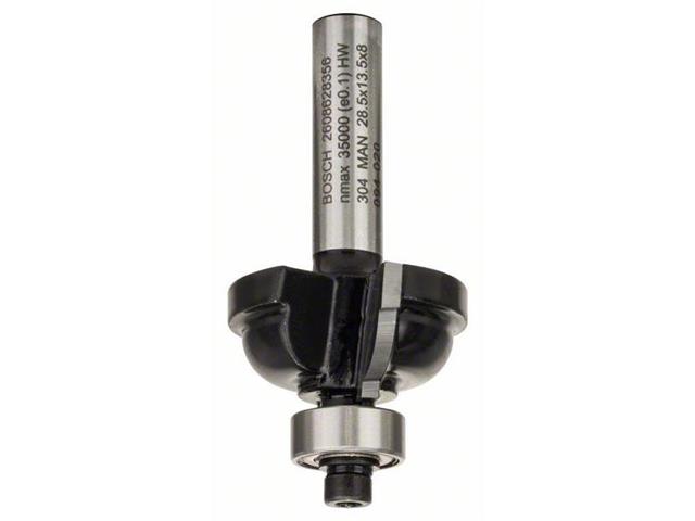 Profilni rezkar Bosch, F: 8 mm, R1: 6,3 mm, D: 28,5 mm, L: 13,2 mm, G: 54 mm, 2608628356