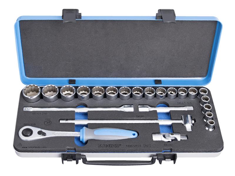 23-delni set nasadnih ključev Unior 1/2
