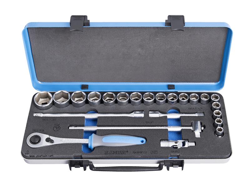 23-delni set nasadnih ključev Unior 1/2