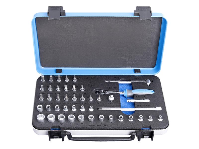 44-delni set nasadnih ključev Unior 1/4