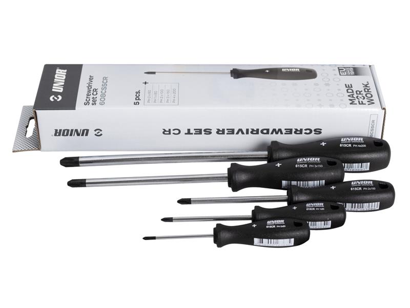 5-delni set izvijačev PH Unior CR, 617028