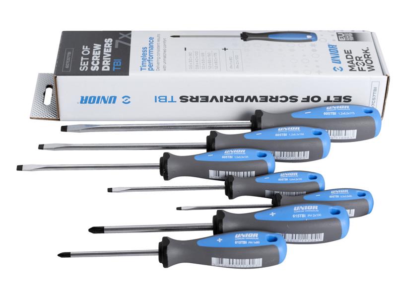 7-delni set izvijačev Unior, 611986