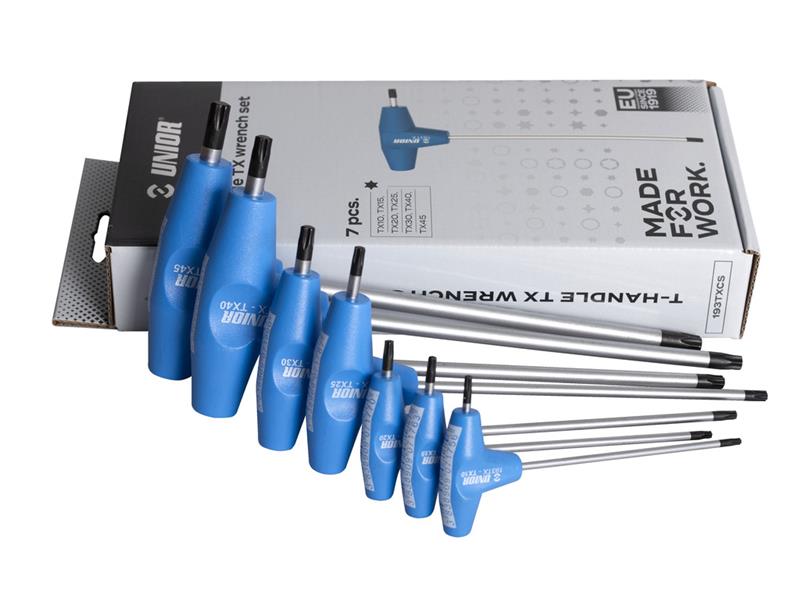 7-delni set Inbus izvijačev TORX Unior s T ročajem, 607888