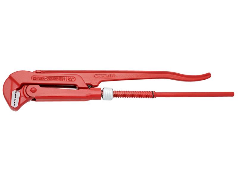 Ravne cevne klešče 90° s čeljustjo Unior