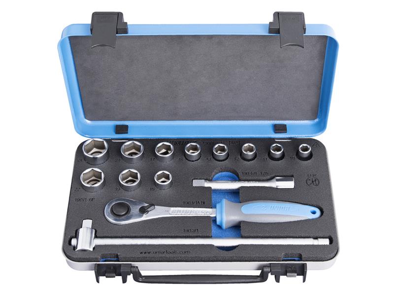 14-delni set nasadnih ključev Unior 1/2