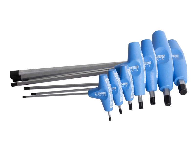 7-delni set Inbus izvijačev Unior s T ročajem