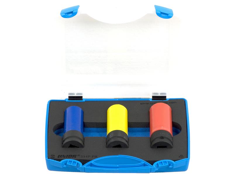3-delni set nasadni ključev Unior 1/2