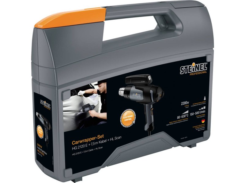 Steinel Professional HG 2120 E Carwrapper-set, 2200 W, 80 - 630 °C, 150 - 500 l/min, 011772