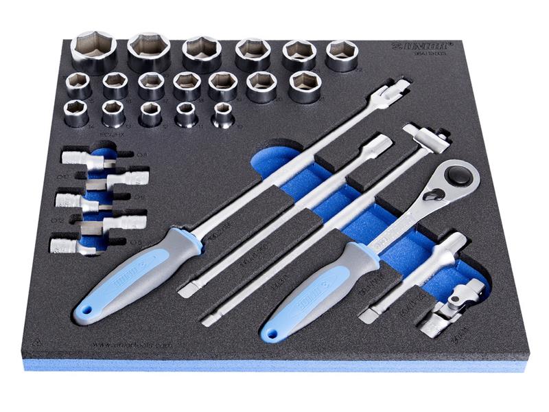 29-delni set nasadnih ključev Unior 1/2