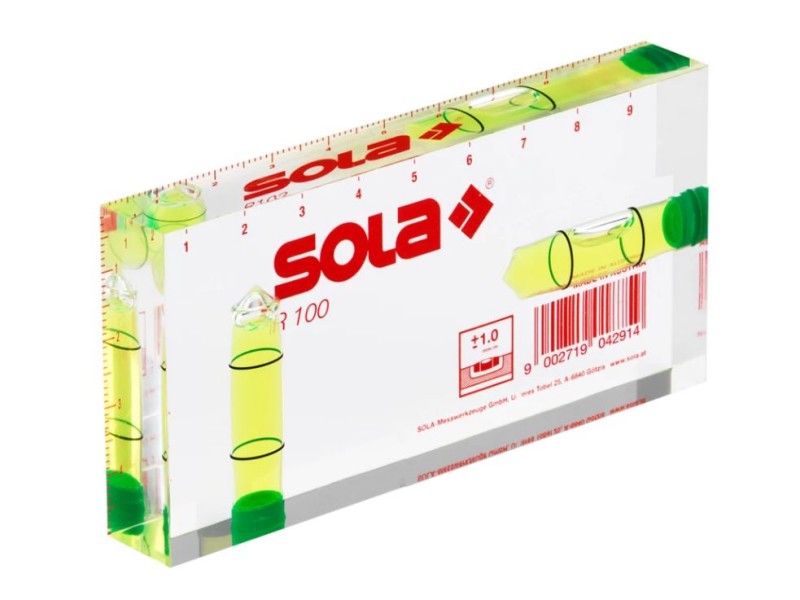 Mini vodna tehtnica SOLA R 100, akrilno steklo, Dolžine: 10cm, 01622101