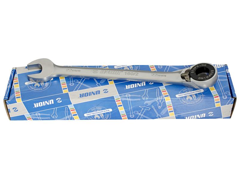 Viličasto obročni ključ Unior z ragljo