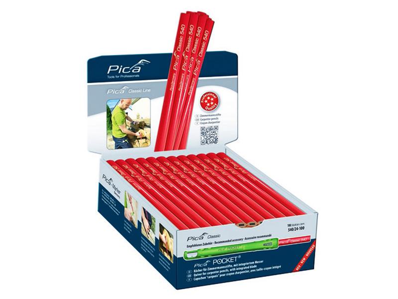 Classic Tesarski svinčnik Pica, ovalen, 540/24-100