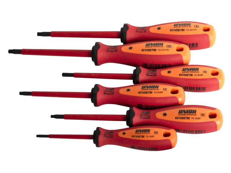 6-delni set izvijačev TORX Unior VDE TBI, 617049