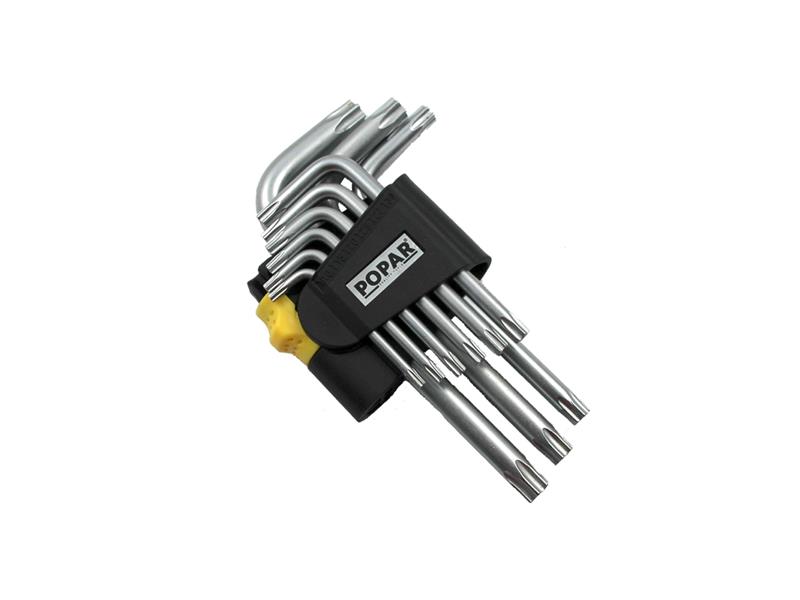 Ključi TORX kratki z luknjo, POPAR, 029982