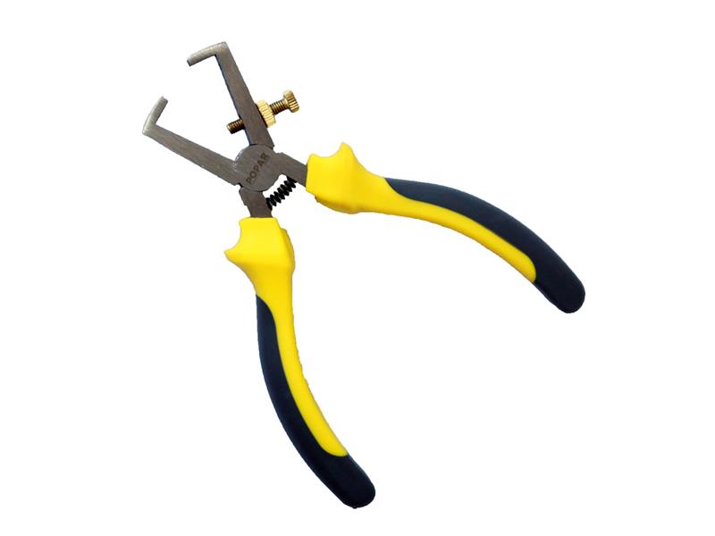 KLEŠČE ZA SNEMANJE IZOLACIJE Kromirane, z vzmetjo, na obešalu, POPAR.