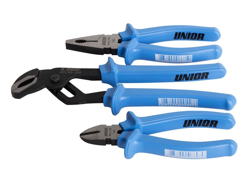 3-delni set klešč Unior v kartonu, 617933