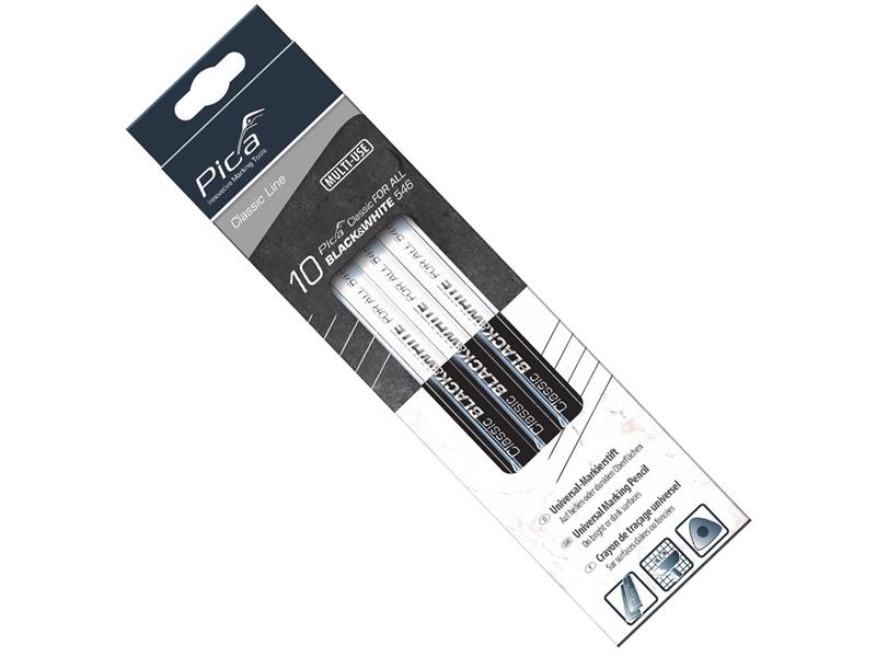 Classic Črno-beli univerzalni označevalni svinčnik Pica, 546/24-10