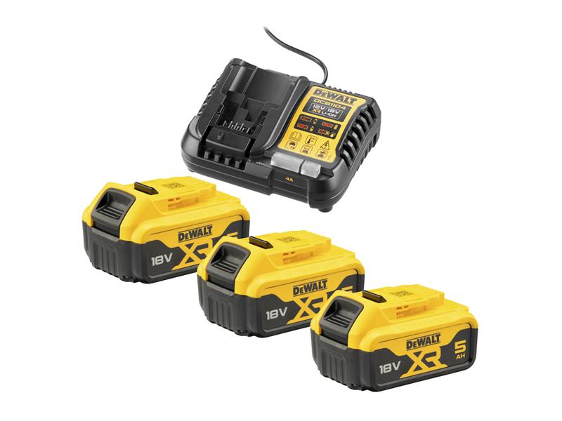 Akumulatorski set baterije in polnilnika Dewalt DCB1104P3