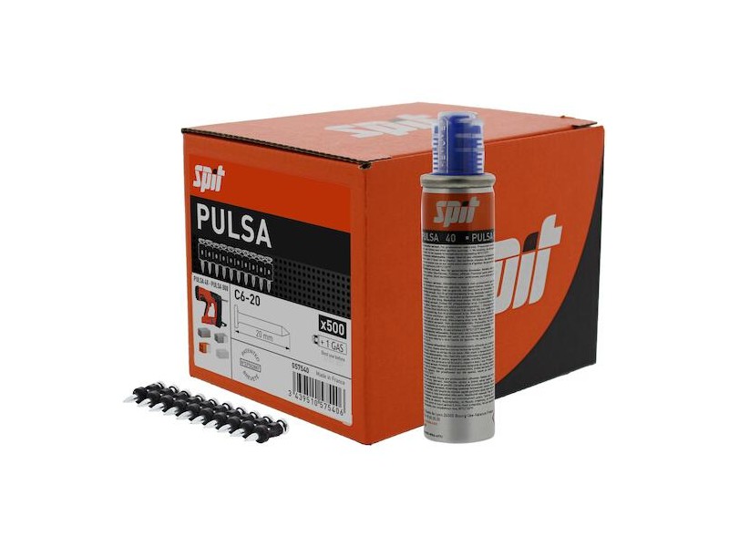 Spit žeblji C 6-20 za navaden kamen, beton in jeklo., Dimenzije: 20mm, Pakiranje: 500 kos., 057540